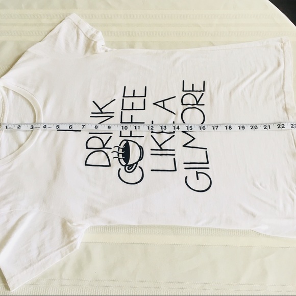 Gilmore Girls Tee T Shirt Top Graphic White Black - Picture 5 of 8